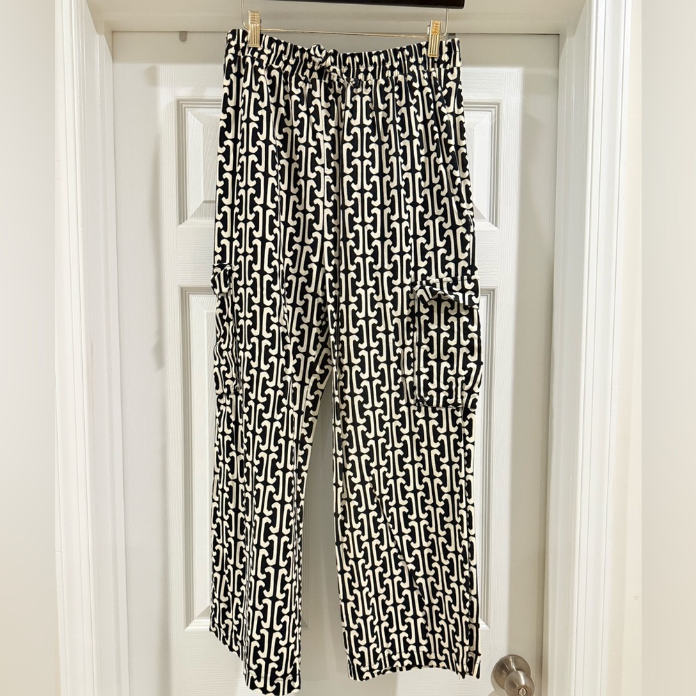 Black and White Patterned Pants